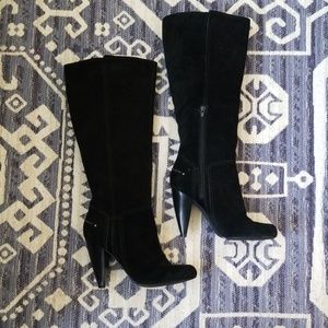 Jessica Simpson Suede Heel Boots